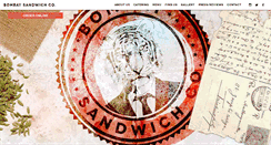 Desktop Screenshot of bombaysandwichco.com