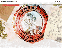 Tablet Screenshot of bombaysandwichco.com